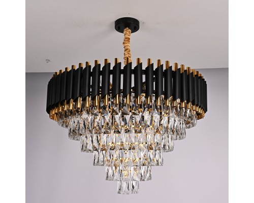 Подвесная люстра Empire Black Chandelier Crystal D 70 ImperiumLoft