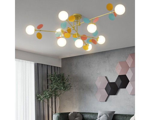 Потолочная люстра Light of MATISSE B D80 Gold White ImperiumLoft