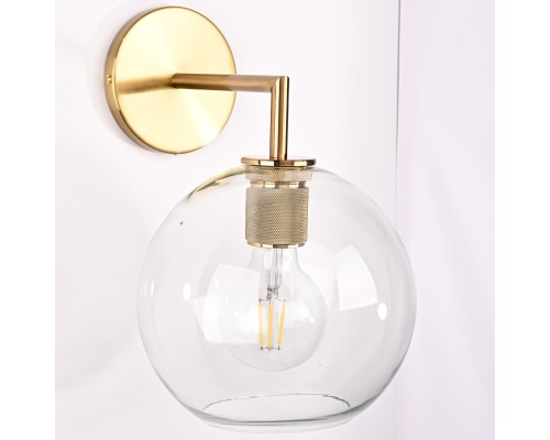 Бра RH Utilitaire Globe Shade Single Sconce Brass