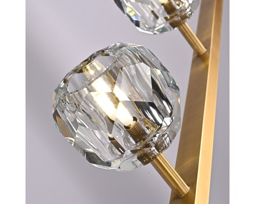 Люстра RH Boule De Cristal Linear Chandelier 6 Bronze