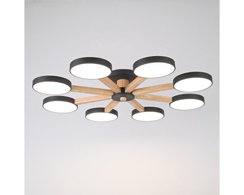 Потолочная люстра TURNA 8 Black