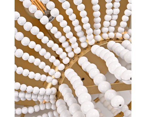 Потолочная люстра JACQUELINE CLEAR FLUSH-MOUNT brass