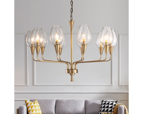 Подвесная дизайнерская люстра Viola 6 Синий