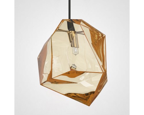 Подвесной светильник Color Ice Cube Pendant JEVIO 1 Янтарный