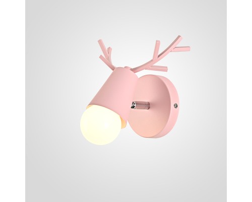 Бра с рожками DEER A Pink