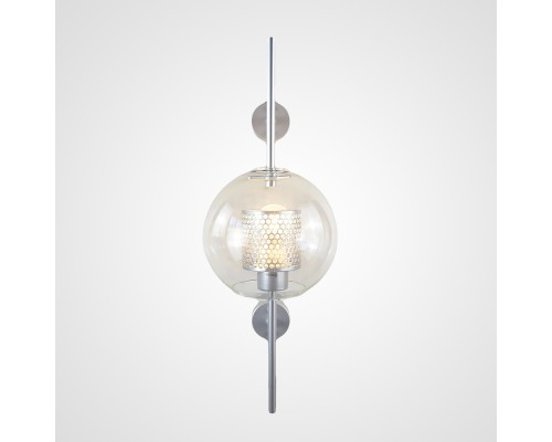 Настенный светильник CATCH WALL ball L55 steel ImperiumLoft