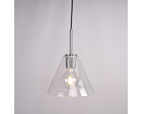 Подвесной светильник RH Utilitaire Funnel Pendant Silver ImperiumLoft