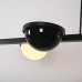 Реечный подвесной светильник PALMA Wall lamp 3 шара + 1 вазон горизонтальная ImperiumLoft