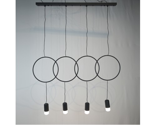 Подвесной светильник FORVET BLACK L4 ImperiumLoft