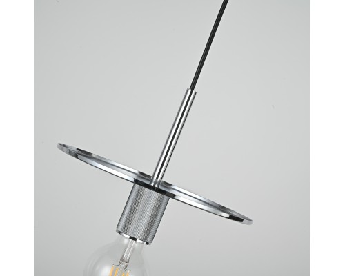 Подвесной светильник RH Utilitaire Disk Shade Pendant Silver ImperiumLoft