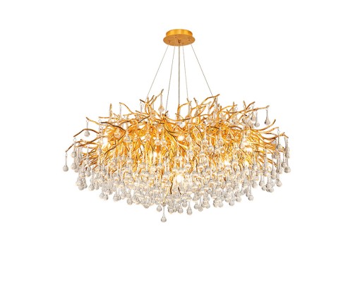 Подвесная люстра Droplet Chandelier circle D100 ImperiumLoft