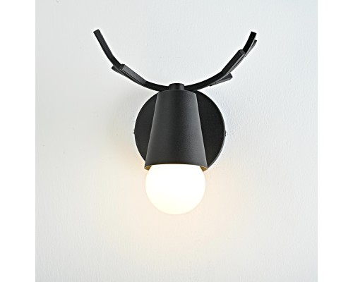 Бра с рожками DEER A Black