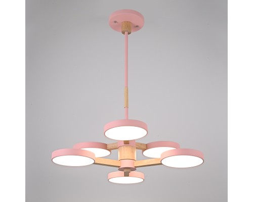 Люстра на штанге TURNA DBL L6 Pink