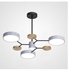 Люстра на штанге MEADE 4 lamps Grey ImperiumLoft