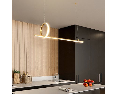 Подвесной светильник MOFFIT B LONG L90 Brass