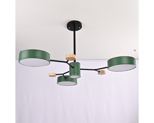 Люстра на штанге MEADE 4 lamps Green ImperiumLoft