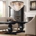 Подвесная люстра RH 1920s Odeon Clear Glass Fringe Chandelier D80