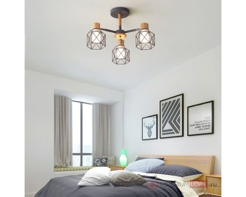 Потолочная люстра CORF B3 Champagne 3 lamps ImperiumLoft