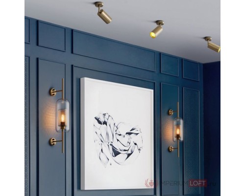 Настенный светильник CATCH WALL ball L58 brass ImperiumLoft