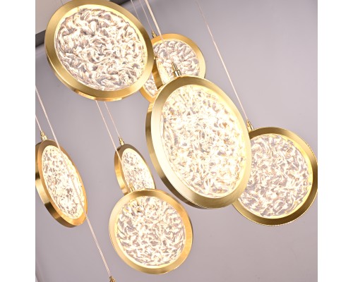 Дизайнерская подвесная люстра ЛУНА lighting collection D50 ImperiumLoft