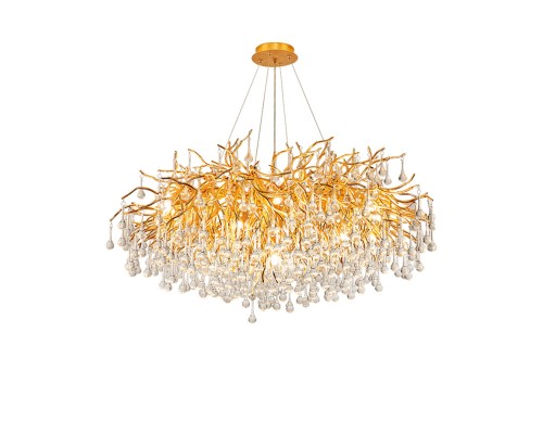 Подвесная люстра Droplet Chandelier circle D80 ImperiumLoft