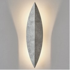 Art Deco Leaf Wall Lamp Silver ImperiumLoft