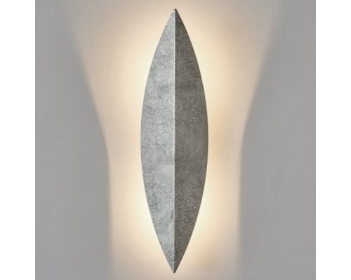 Art Deco Leaf Wall Lamp Silver ImperiumLoft