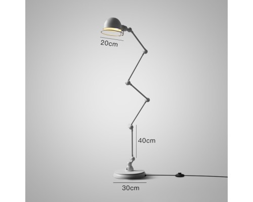 Торшер VIKNING белый ImperiumLoft