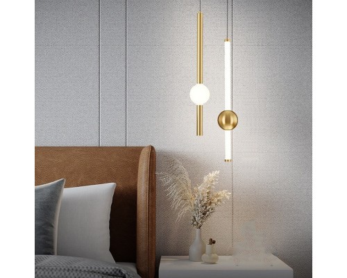 Подвесной светильник WAND VRT B H50 Brass ImperiumLoft