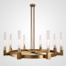 Люстра на штанге CANELLE Round Chandelier 8 Modern Brass