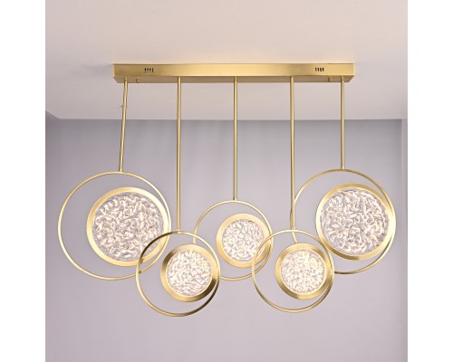 Дизайнерская люстра на штанге ЛУНА lighting collection L100 ImperiumLoft