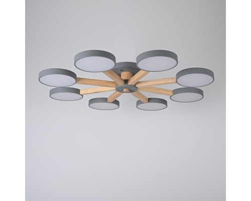 Потолочная люстра TURNA 8 Gray
