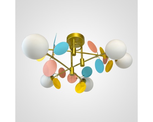 Потолочная люстра Light of MATISSE B D80 Gold Multicolor ImperiumLoft