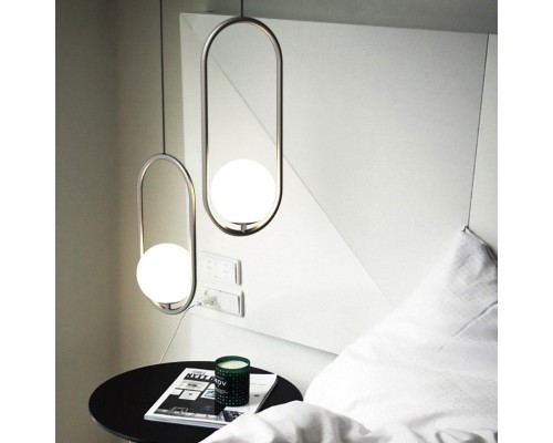 Подвесной светильник Matthew McCormick hoop 50 Silver MILA Pendant