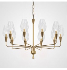 Подвесная дизайнерская люстра Viola 10 Прозрачный ImperiumLoft