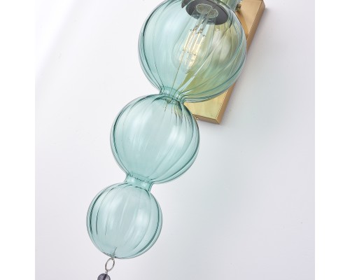 Бра Heathfield Lighting - Medina Wall brass/blue