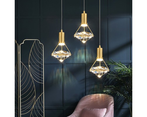 Подвесной светильник GLASGOW brass