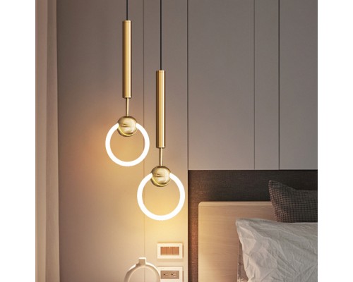 Подвесной светильник FINNUR RING D20 Brass