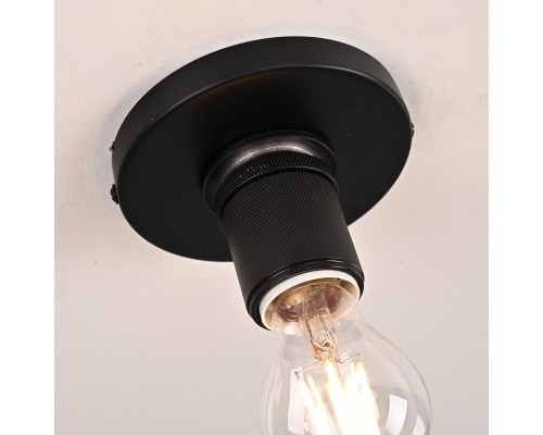 Потолочный светильник RH Utilitaire Socket Flushmount Black ImperiumLoft