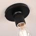Потолочный светильник RH Utilitaire Socket Flushmount Black ImperiumLoft