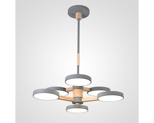 Люстра на штанге TURNA DBL L6 Gray