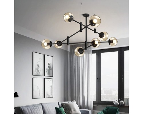 Люстра на штанге GAP черный ImperiumLoft