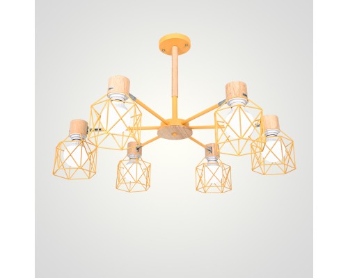 Потолочная люстра CORF B3 Yellow 6 lamps ImperiumLoft