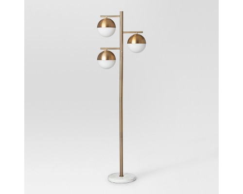 Торшер Geneva Glass Floor Lamp Triple