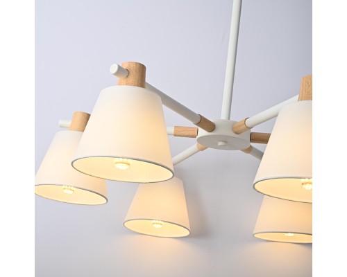 Люстра на штанге NATURA A WHITE 6