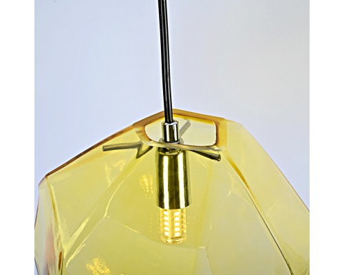 Подвесной светильник Color Ice Cube Pendant JEVIO 1 Янтарный