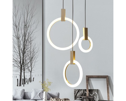 Подвесной светильник HALO D20 Wood ImperiumLoft