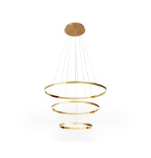 08223,36A(4000K) Люстра димм. Тор латунь d80+60+40