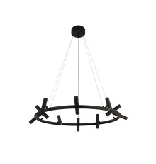 07613-10A,19 Люстра Верония черный Led 30W