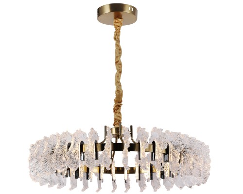 07695-80,36-29 Люстра Мару латунь/черный жемчуг